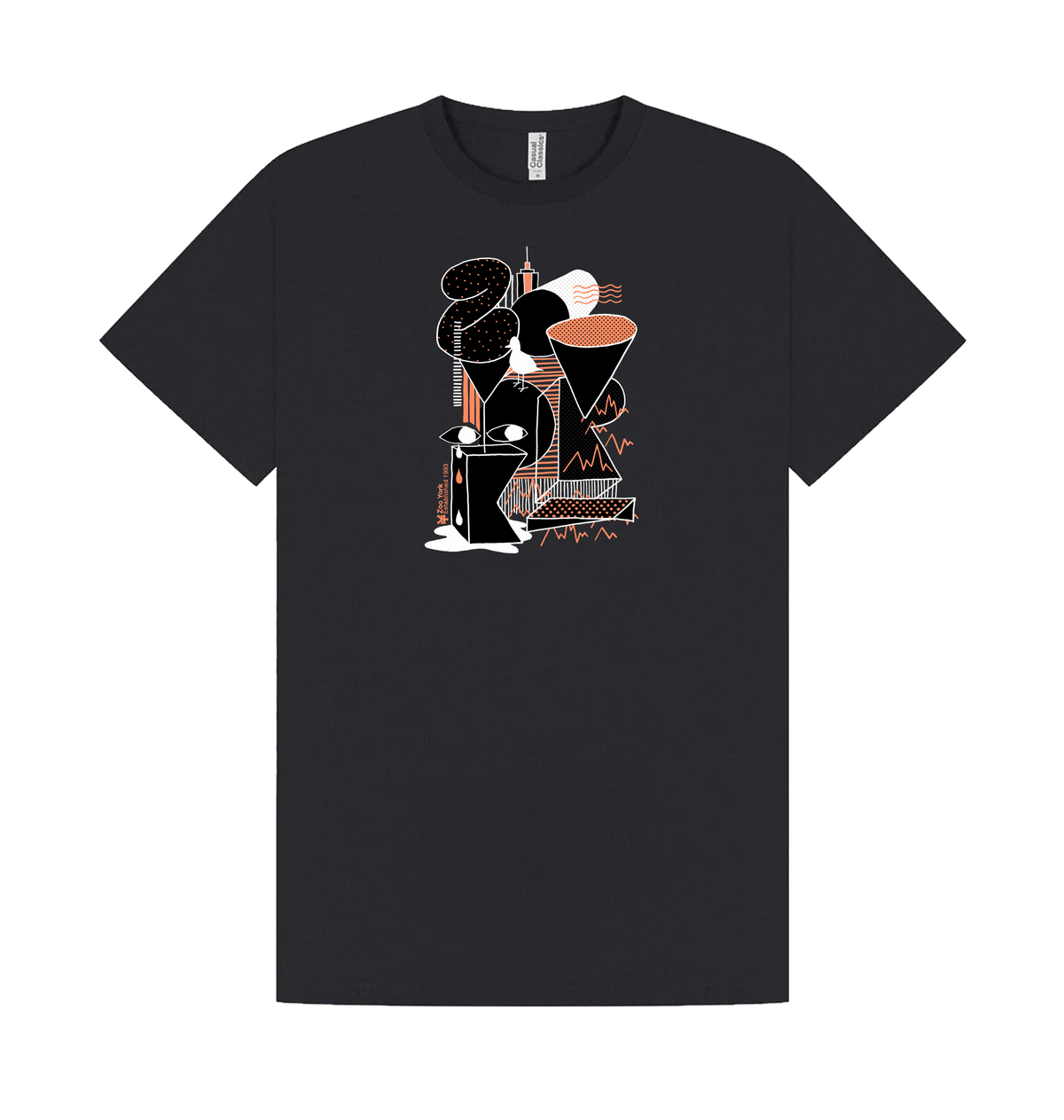 Navy Printed T-shirt Front