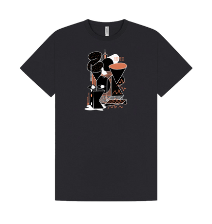 Navy Printed T-shirt Front