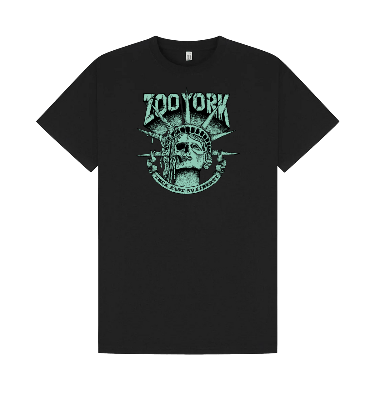 Black Printed T-shirt Front