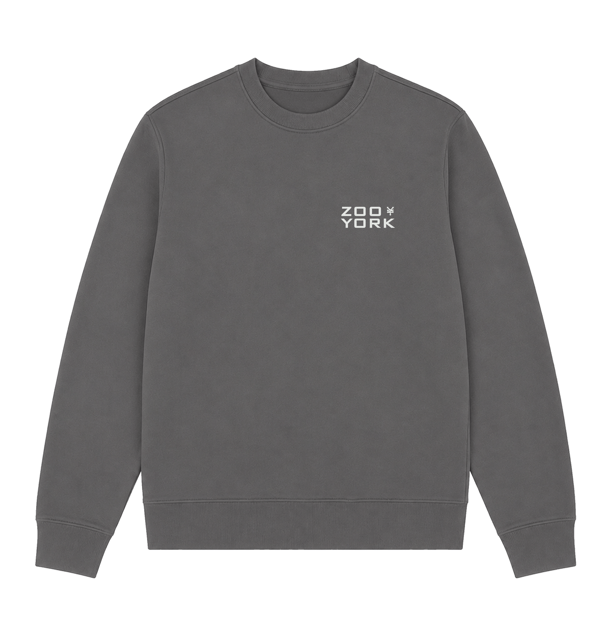Charcoal Printed Sweater Front