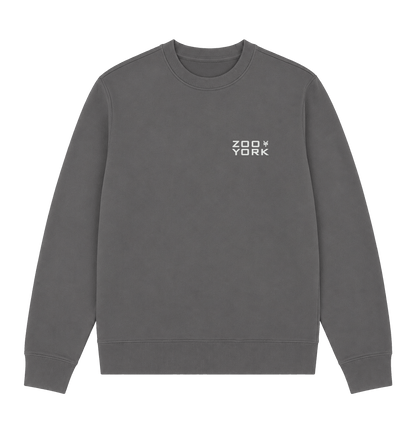 Charcoal Printed Sweater Front