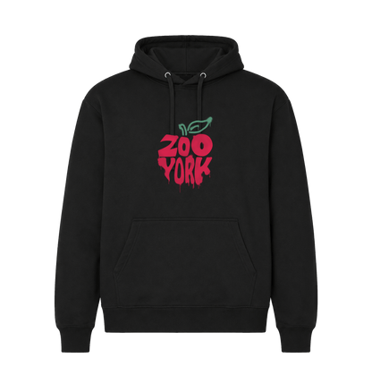 Black Printed Hoody Front