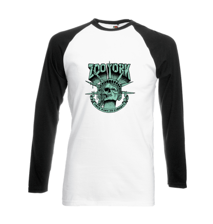 White/Black Printed T-shirt Front