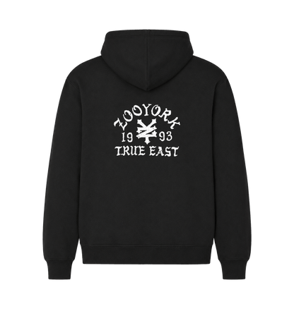 Black Printed Hoody Back