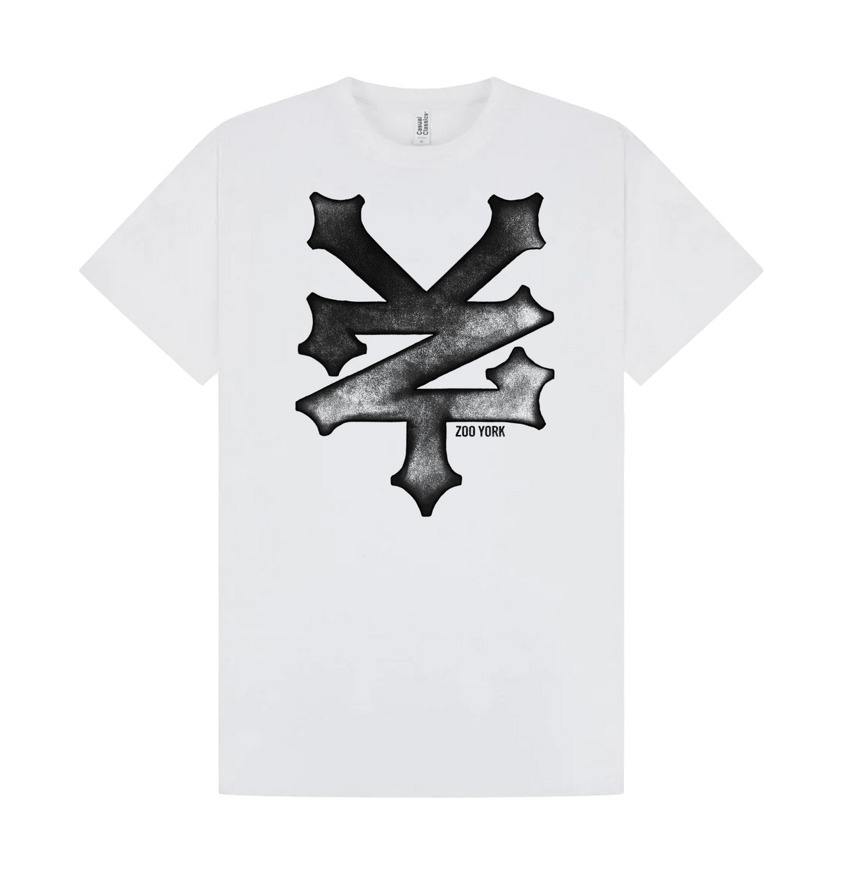 White Printed T-shirt Front