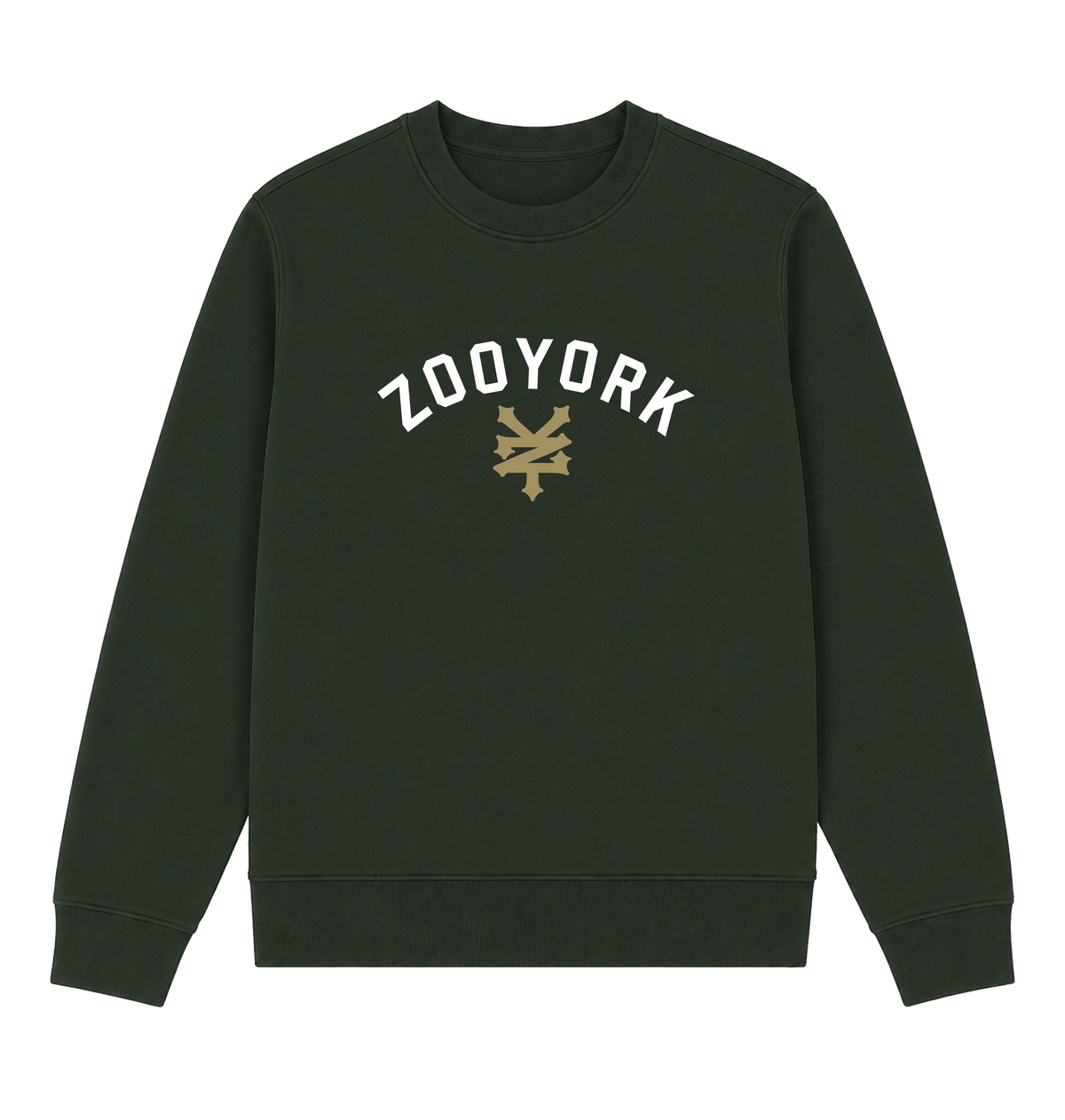 Forest Green Printed Sweater Front