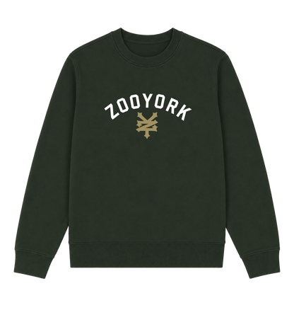 Forest Green Printed Sweater Front