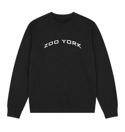 Black Printed Sweater Front