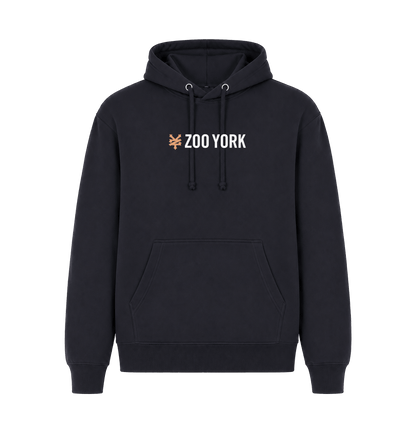 Navy Printed Hoody Front