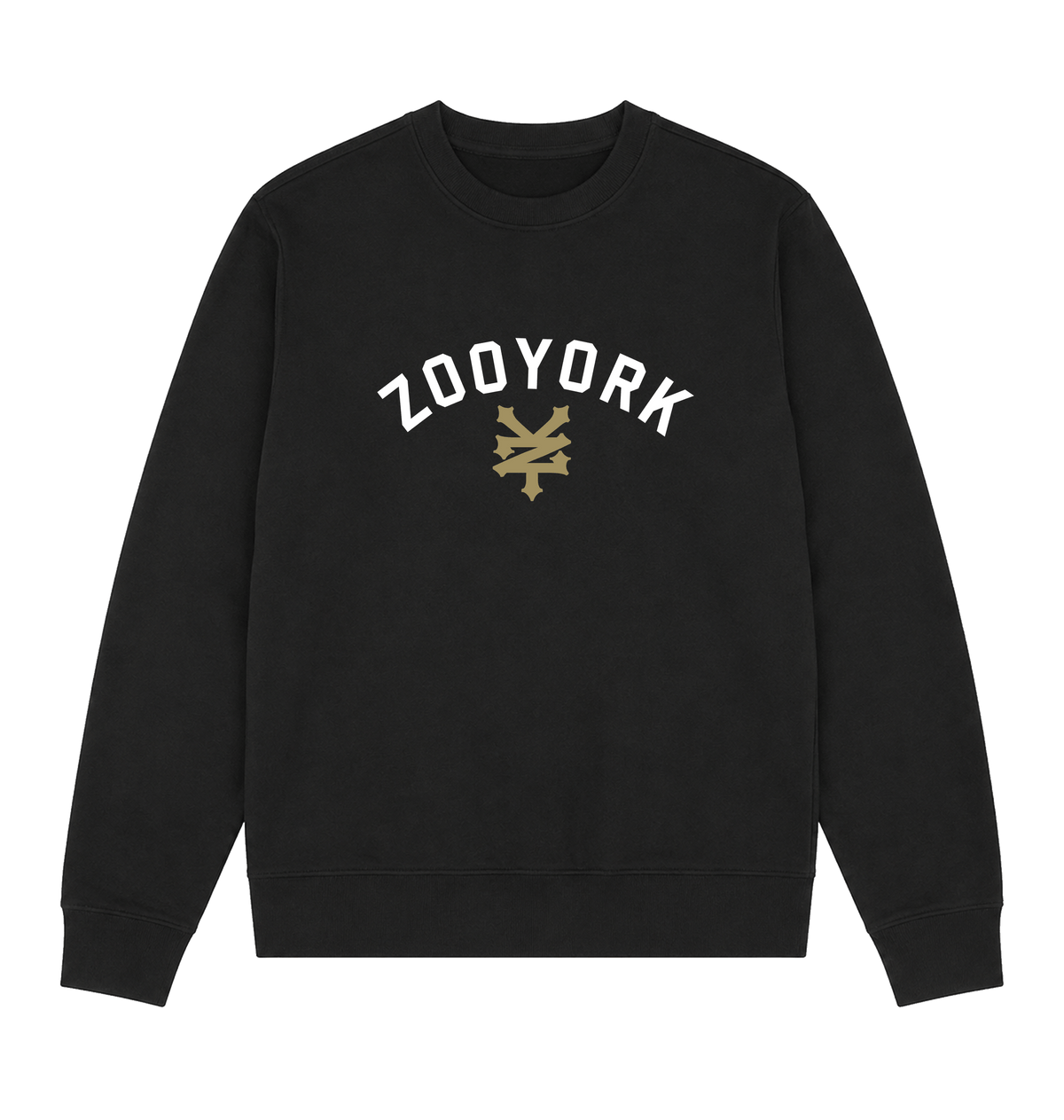 Black Printed Sweater Front