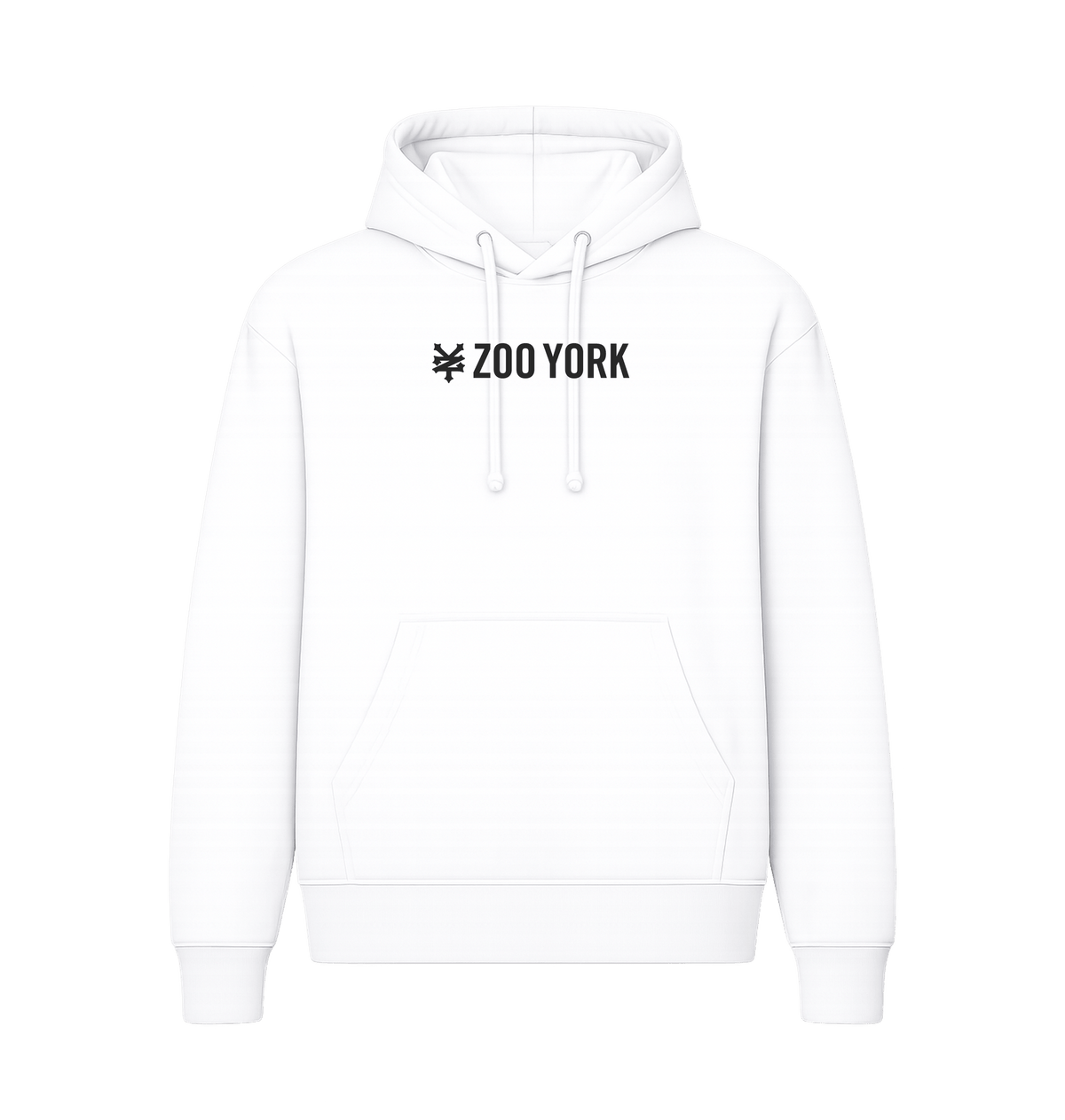 White Printed Hoody Front
