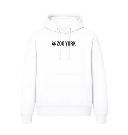 White Printed Hoody Front