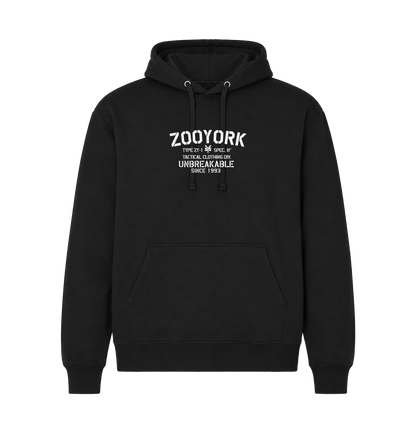 Black Printed Hoody Front
