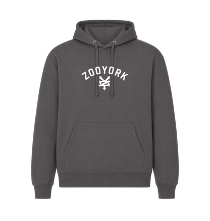 Charcoal Printed Hoody Front