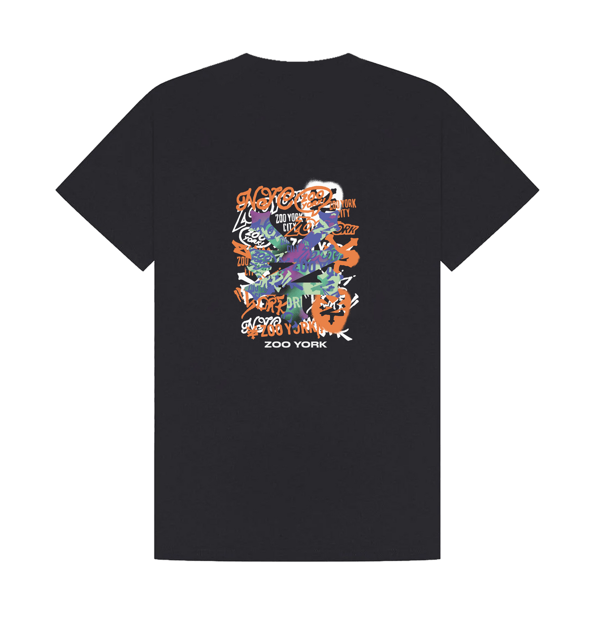 Navy Printed T-shirt Back