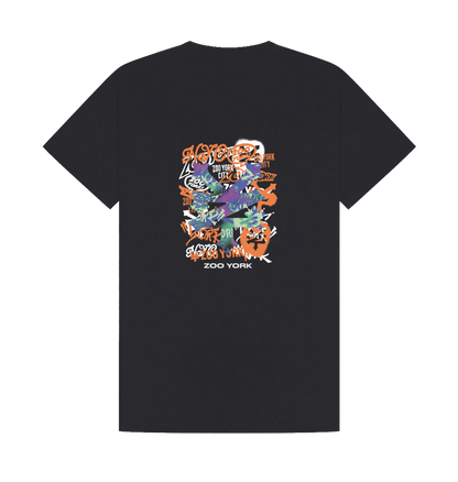 Navy Printed T-shirt Back