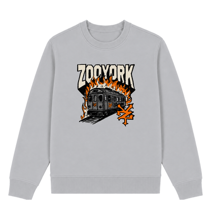 Sport Grey Printed Sweater Front