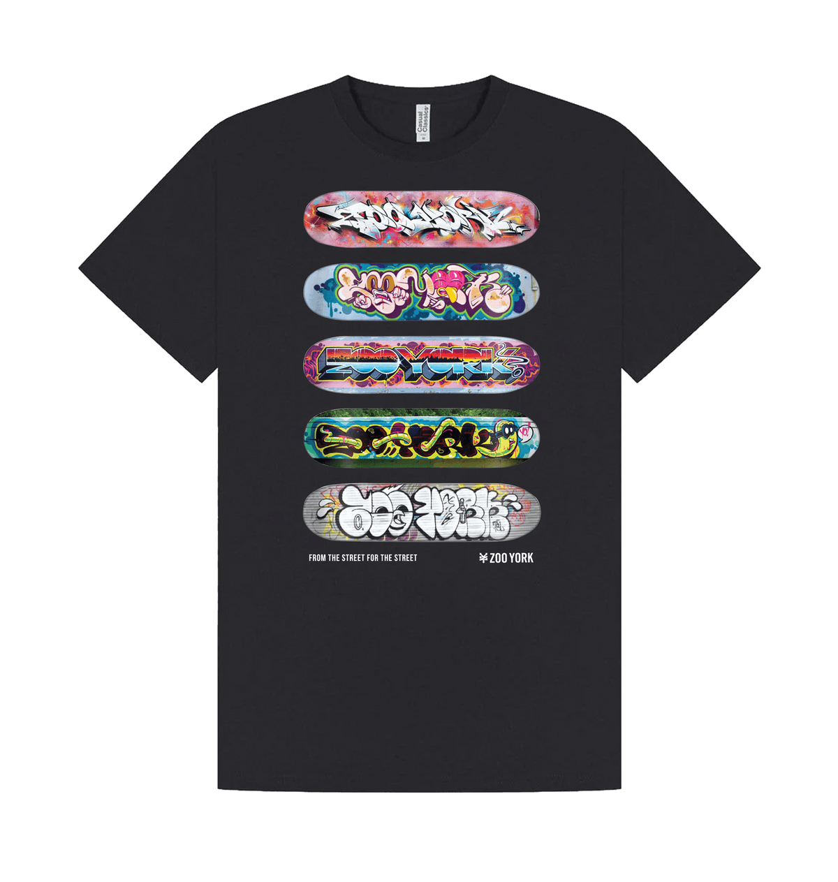 Navy Printed T-shirt Front