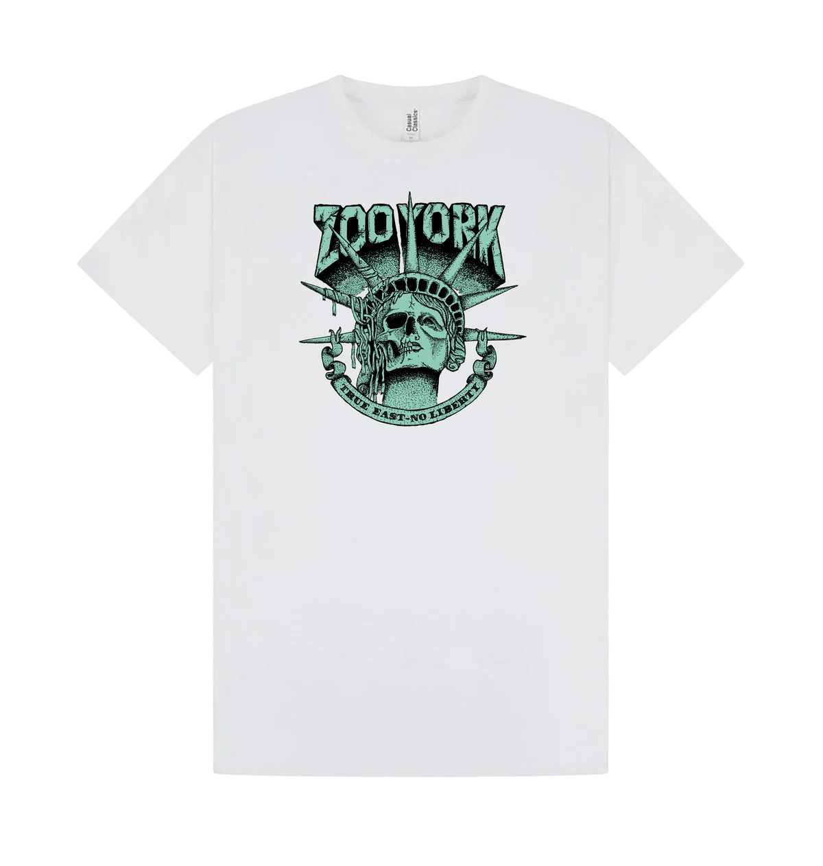 White Printed T-shirt Front