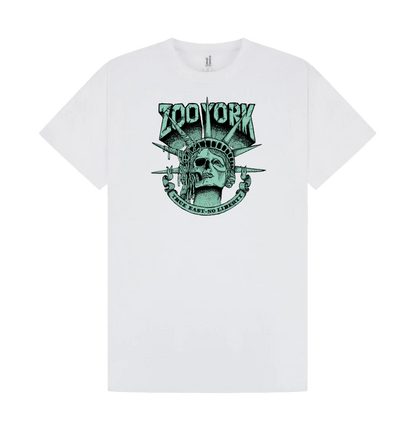 White Printed T-shirt Front