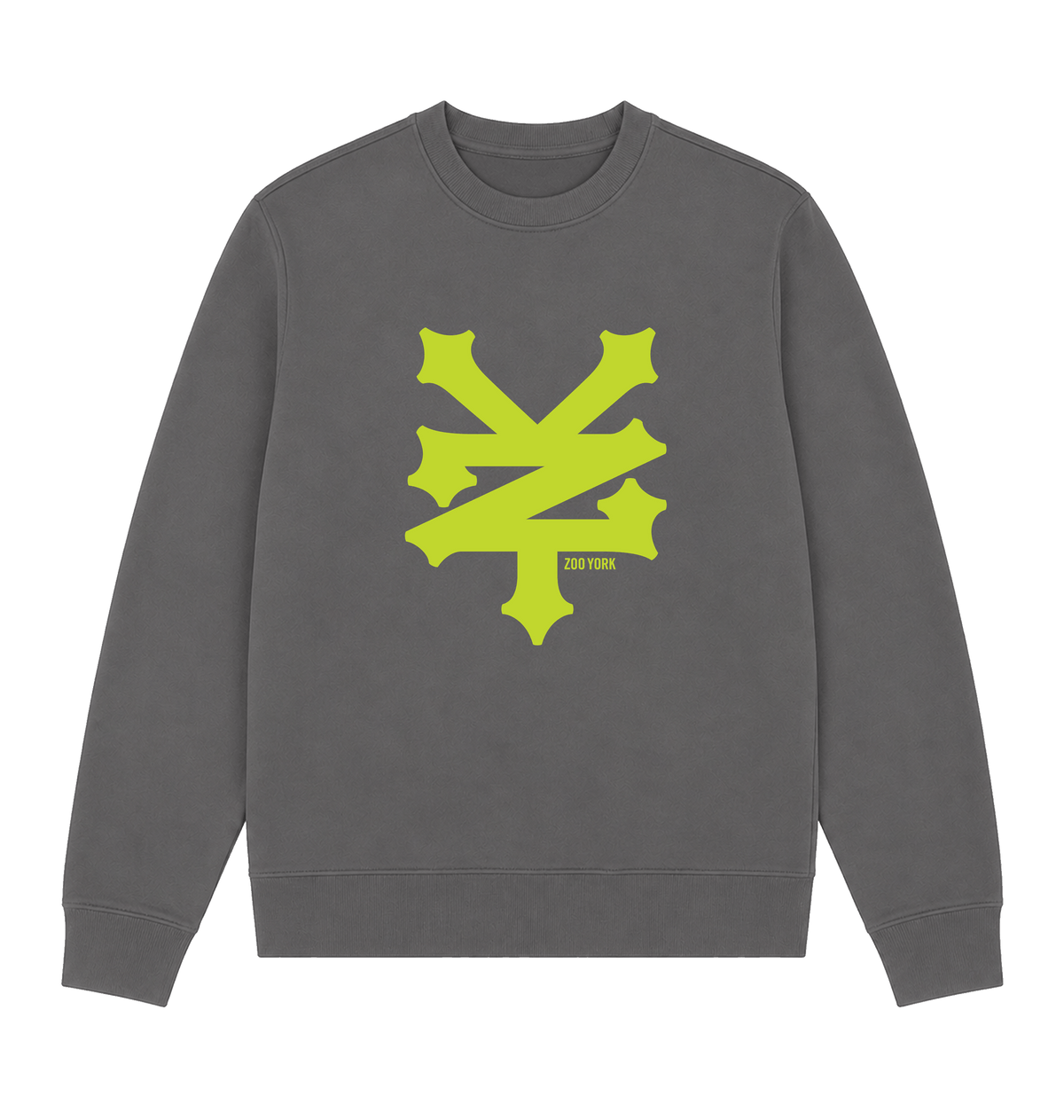 Charcoal Printed Sweater Front