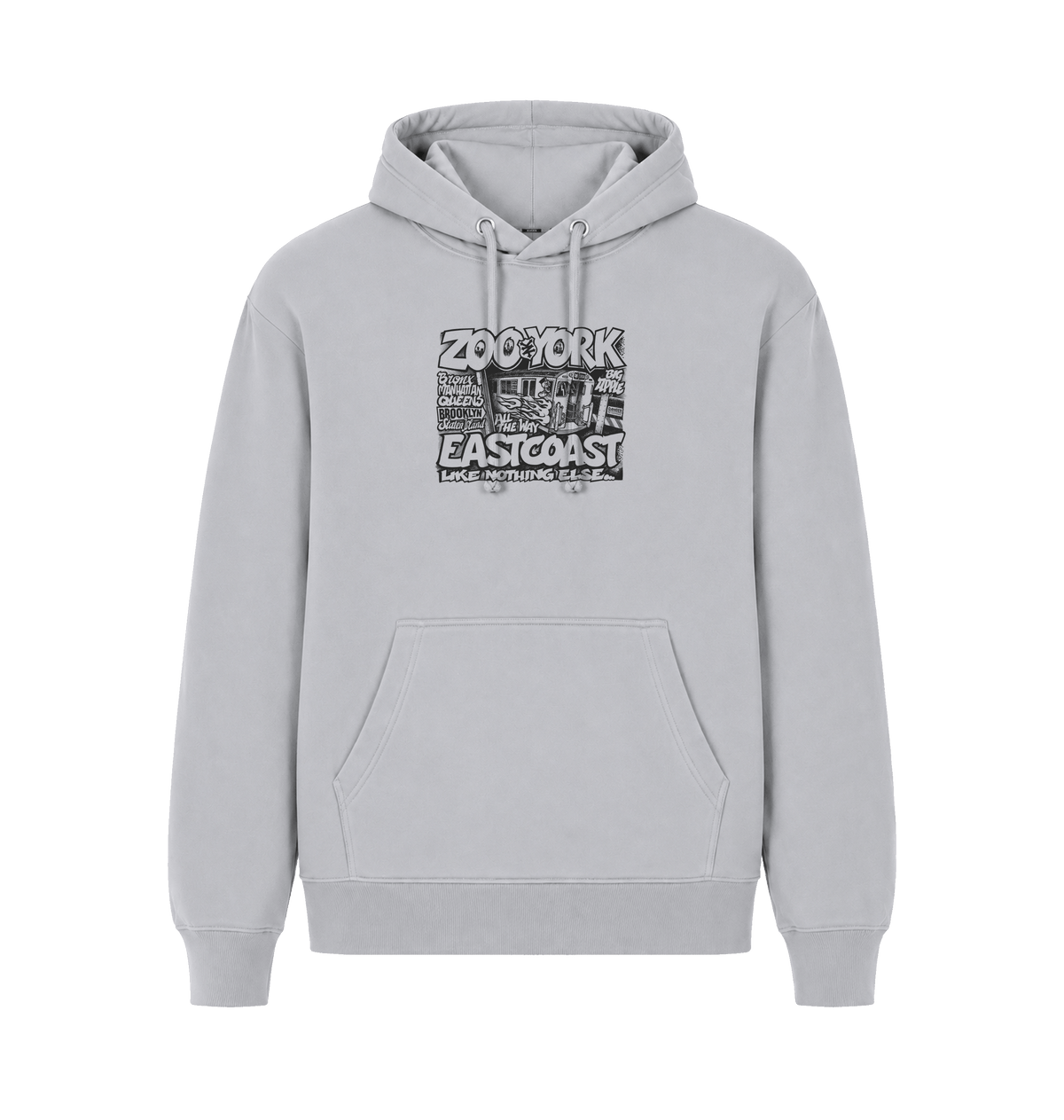 Sport Grey Printed Hoody Front