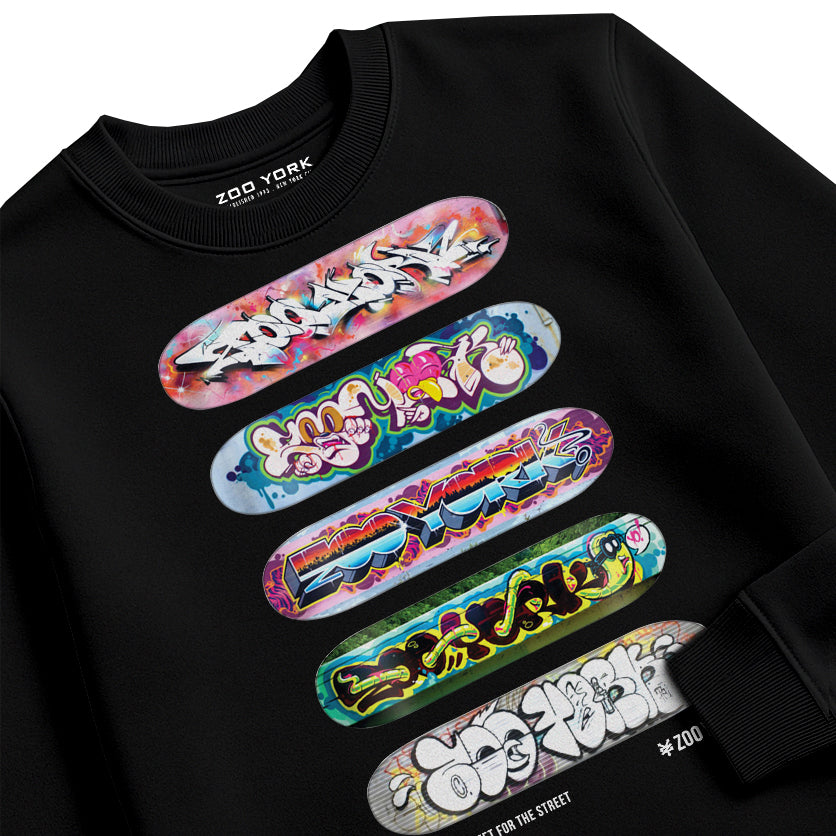 Zoo York Decks Crew Sweat Black - detail