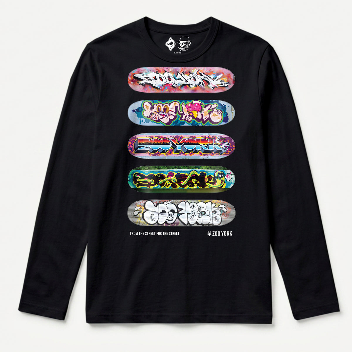 Zoo York Decks Long Sleeve T-Shirt Black - front
