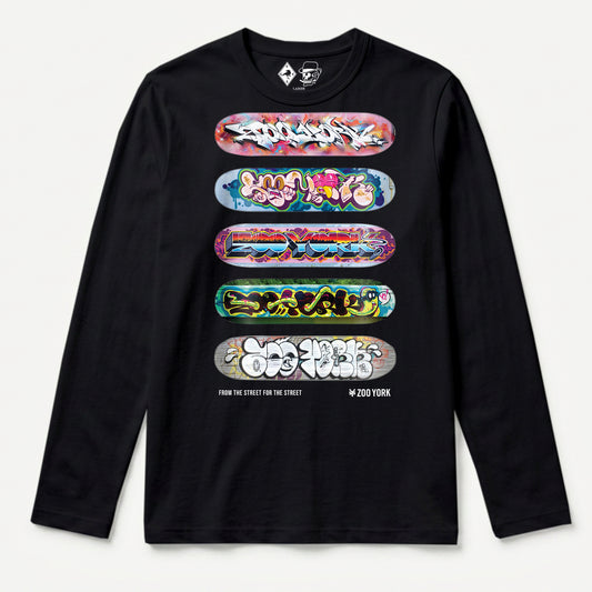 Zoo York Decks Long Sleeve T-Shirt Black - front