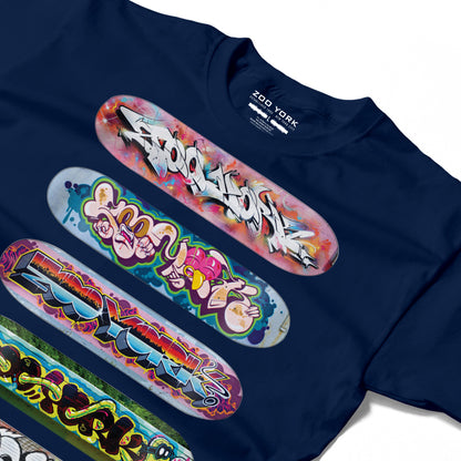 Zoo York Decks T-Shirt Navy Blue - detail