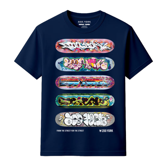 Zoo York Decks T-Shirt Navy Blue - front