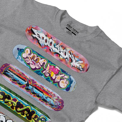 Zoo York Decks T-Shirt Heather Grey - detail
