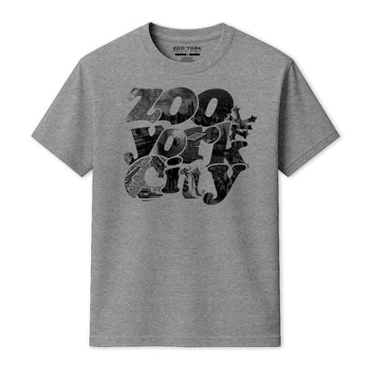 ZOO YORK BANK ROBBER T-SHIRT GREY MARL