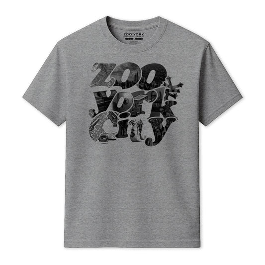 ZOO YORK BANK ROBBER T-SHIRT GREY MARL
