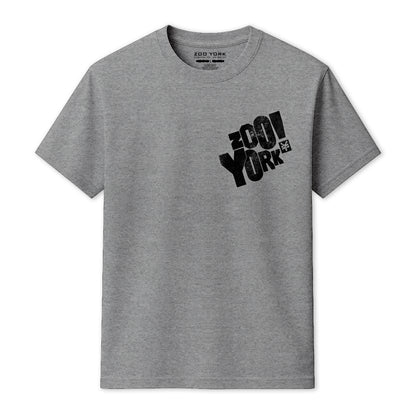 ZOO YORK BLOCKPARTY T-SHIRT GREY MARL