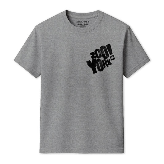 ZOO YORK BLOCKPARTY T-SHIRT GREY MARL
