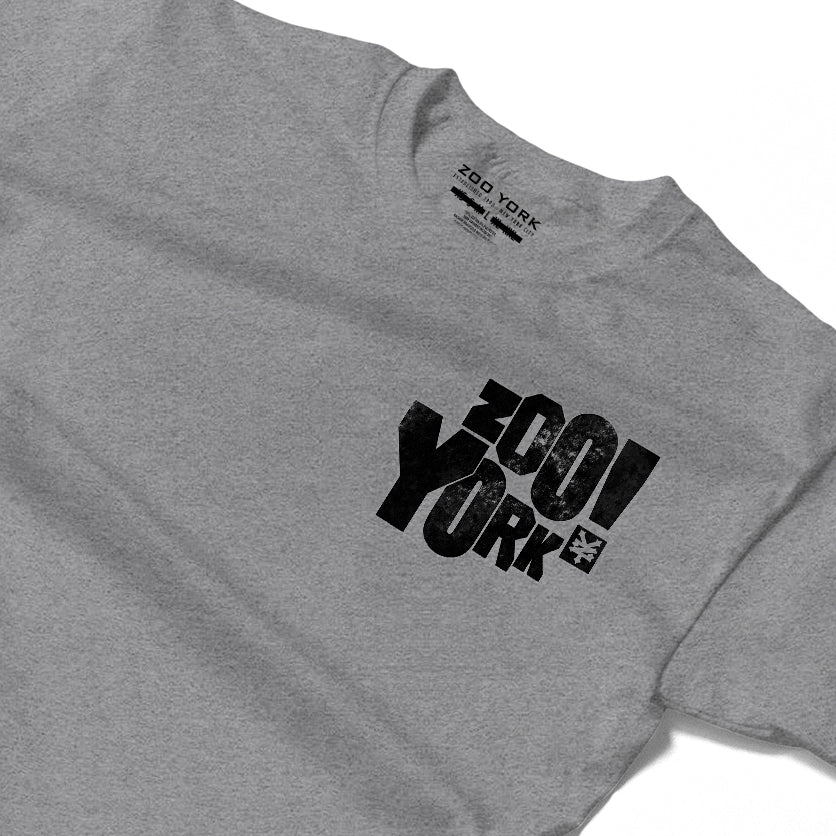 ZOO YORK BLOCKPARTY T-SHIRT GREY MARL