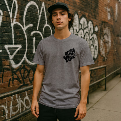 ZOO YORK BLOCKPARTY T-SHIRT GREY MARL