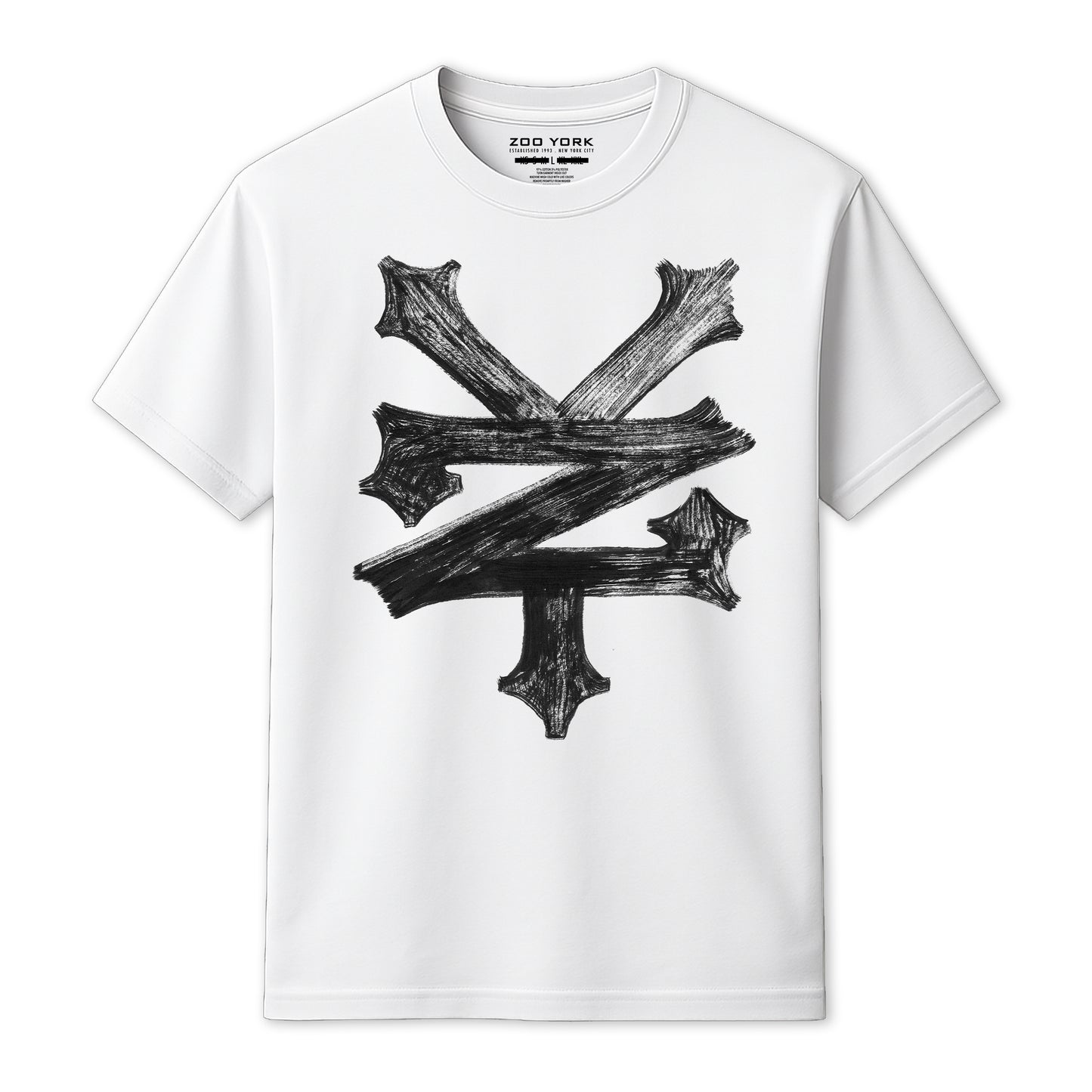ZOO YORK BRUSHED T-SHIRT WHITE