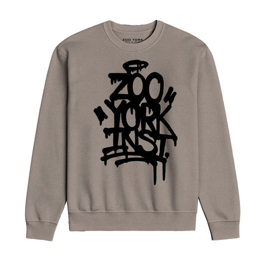 Zoo York Drippy Crew Sweat Stone - front