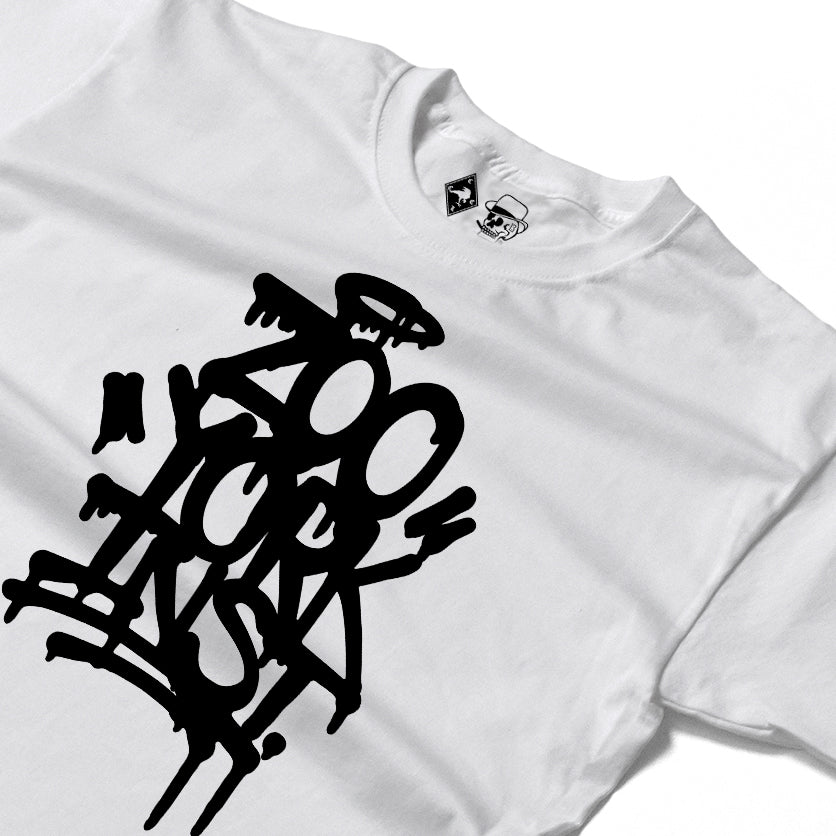 Zoo York Drippy Long Sleeve T-Shirt White - detail