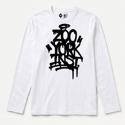 Zoo York Drippy Long Sleeve T-Shirt White - front