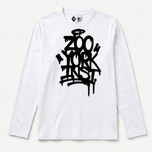 Zoo York Drippy Long Sleeve T-Shirt White - front