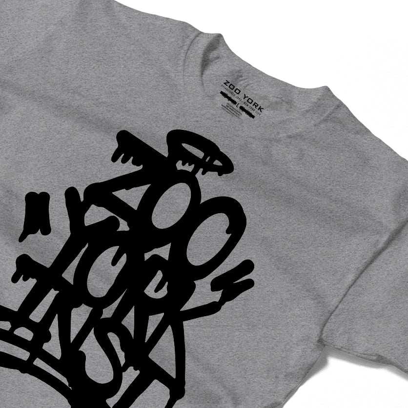 Zoo York Drippy T-Shirt Heather Grey - detail