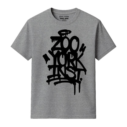 Zoo York Drippy T-Shirt Heather Grey - front