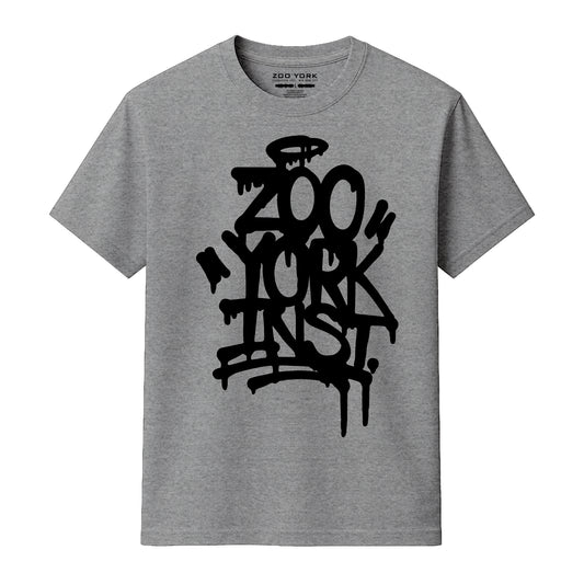 Zoo York Drippy T-Shirt Heather Grey - front