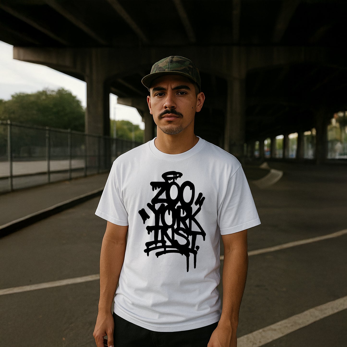 ZOO YORK DRIPPY T-SHIRT WHITE