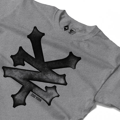 Zoo York Trash Long Sleeve T-Shirt Heather Grey - detail