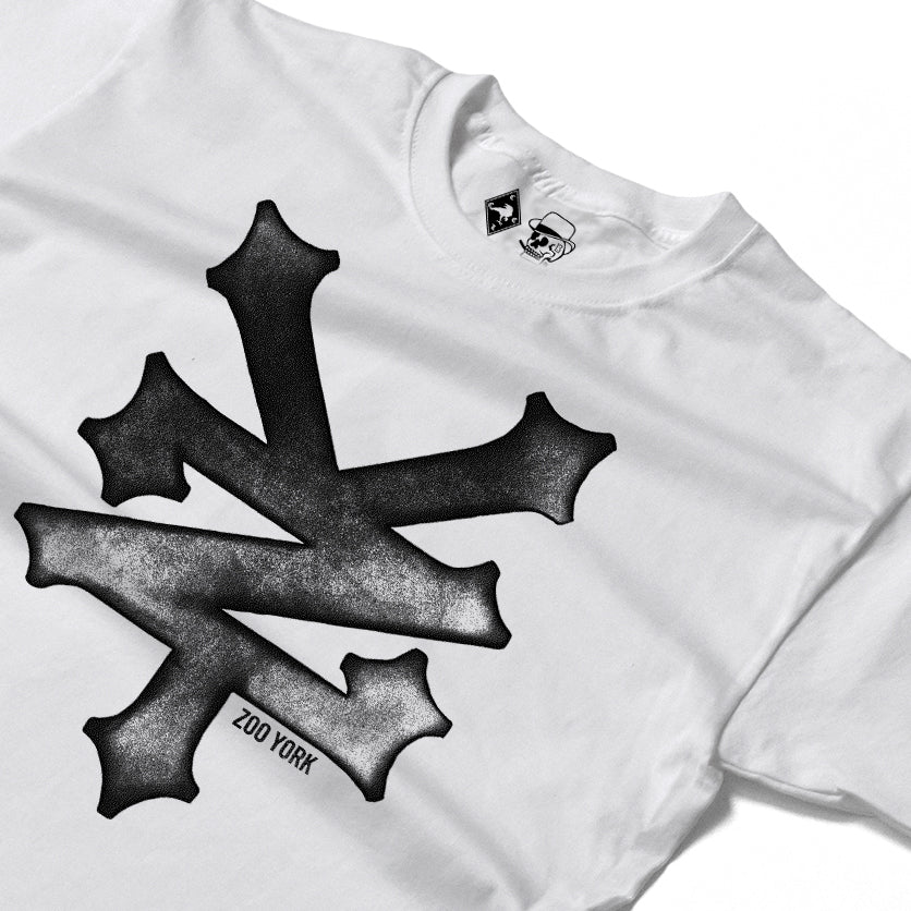 Zoo York Trash Long Sleeve T-Shirt White - detail