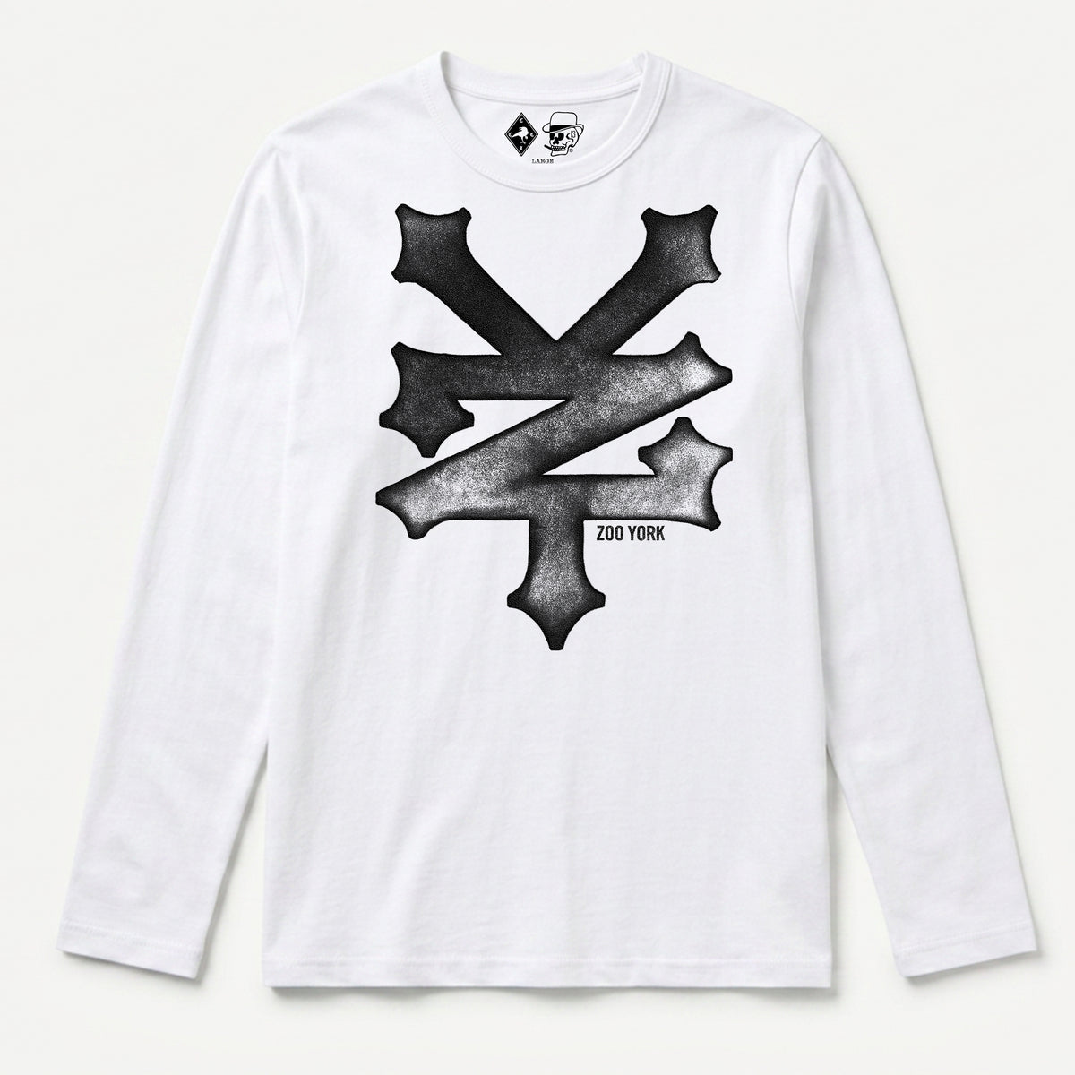 Zoo York Trash Long Sleeve T-Shirt White - front